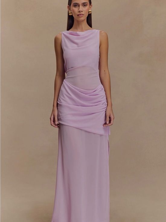 Dresses & Skirts - Meshki Daria Draped Chiffon Maxi Dress